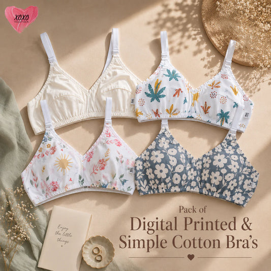 Pack of 4 Very Fine Quality Lawn Bra's