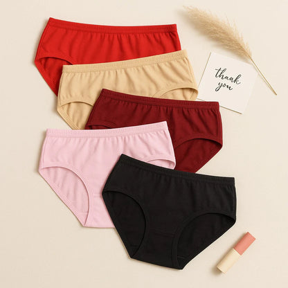 Bundle Comfortable Cotton Brief Women Seamless Underwear Panties