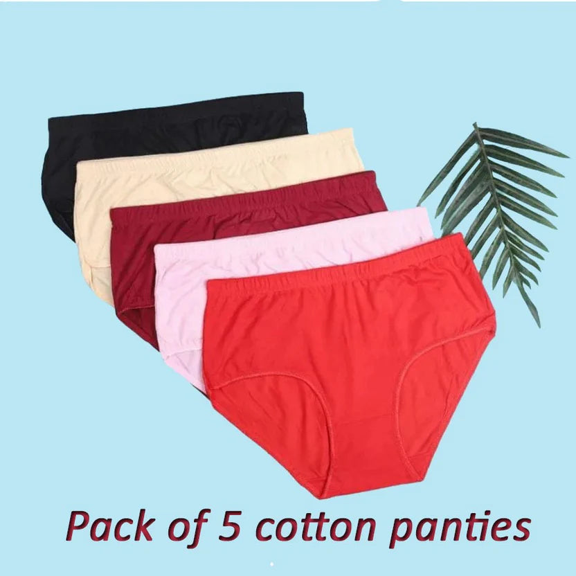 Bundle Comfortable Cotton Brief Women Seamless Underwear Panties