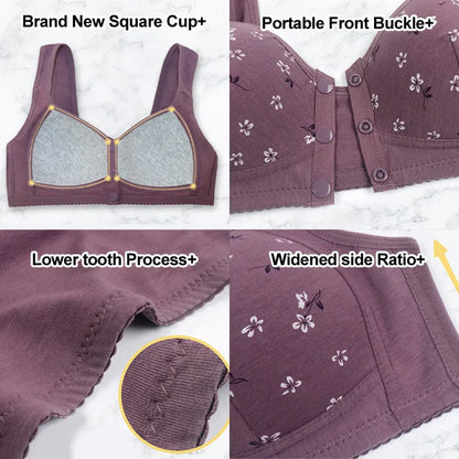 Anti Sagging Front Open Cooling Cotton Bra