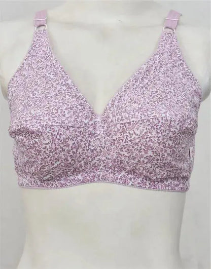 Pack of 4 Cotton Printed Comfortable And Breathable Non-Padded Bra