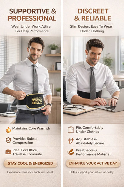 ( Imported Stuffed ) Full Size Instant Sweat Pro Waist Belt For Men & Women. Universal Adjustable Size