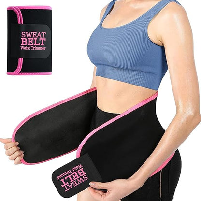( Imported Stuffed ) Full Size Instant Sweat Pro Waist Belt For Men & Women. Universal Adjustable Size