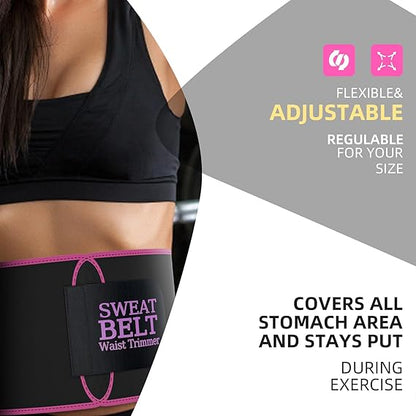 ( Imported Stuffed ) Full Size Instant Sweat Pro Waist Belt For Men & Women. Universal Adjustable Size
